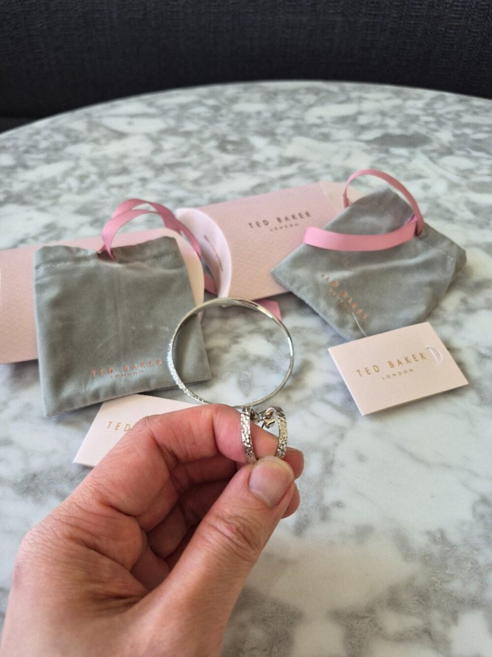 NWT Ted Baker Crystal Earrings & Bangle Set